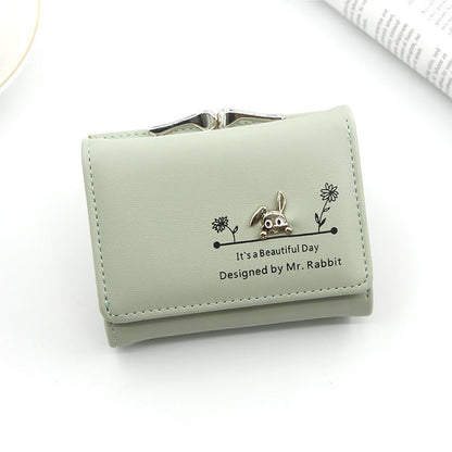 Korean Women's Leather Wallet Large Cash Photo Bits - DunbiBeauty, LLC