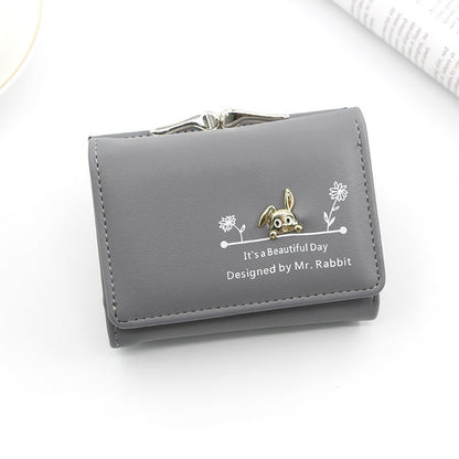 Korean Women's Leather Wallet Large Cash Photo Bits - DunbiBeauty, LLC