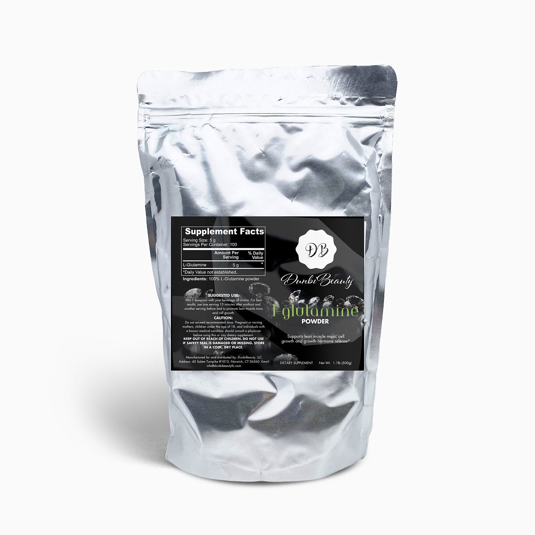 L-Glutamine Powder - DunbiBeauty, LLC