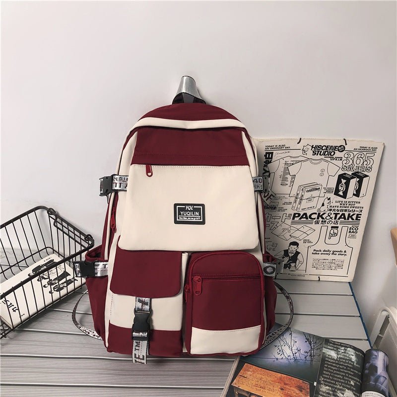 Large Capacity Backpack with Option of Monkey Key Chain - DunbiBeauty, LLC