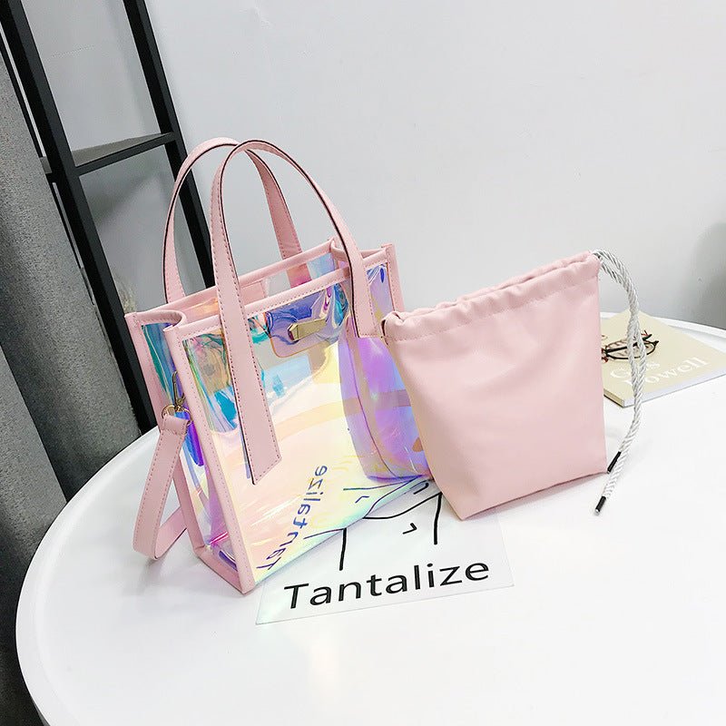 Laser Bag Transparent Handbag - DunbiBeauty, LLC