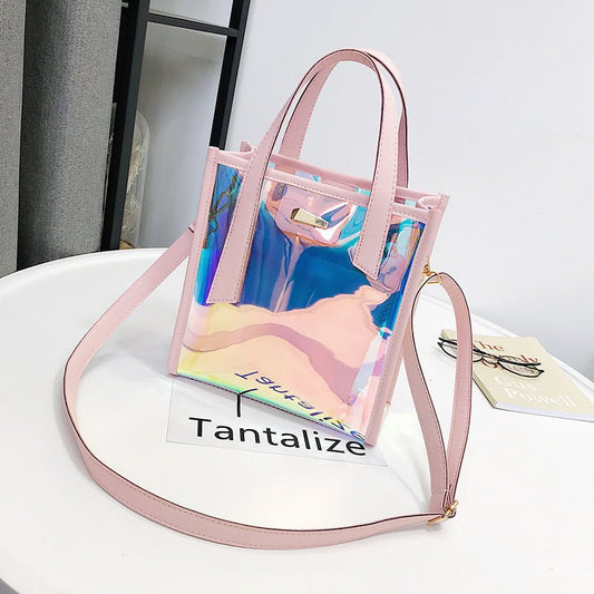 Laser Bag Transparent Handbag - DunbiBeauty, LLC