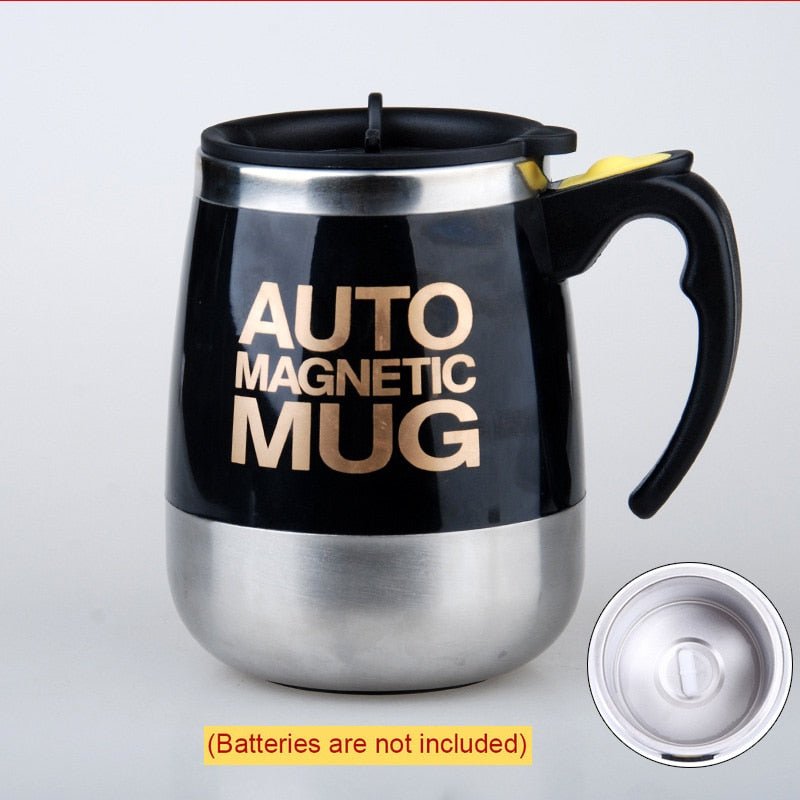 Lazy Coffee Stirring Cup Auto Cup Magnetic Rotating Electric Milk Cup Mark Cup 304 Stainless Steel Self Stirring Mixing Cup USB - DunbiBeauty, LLC