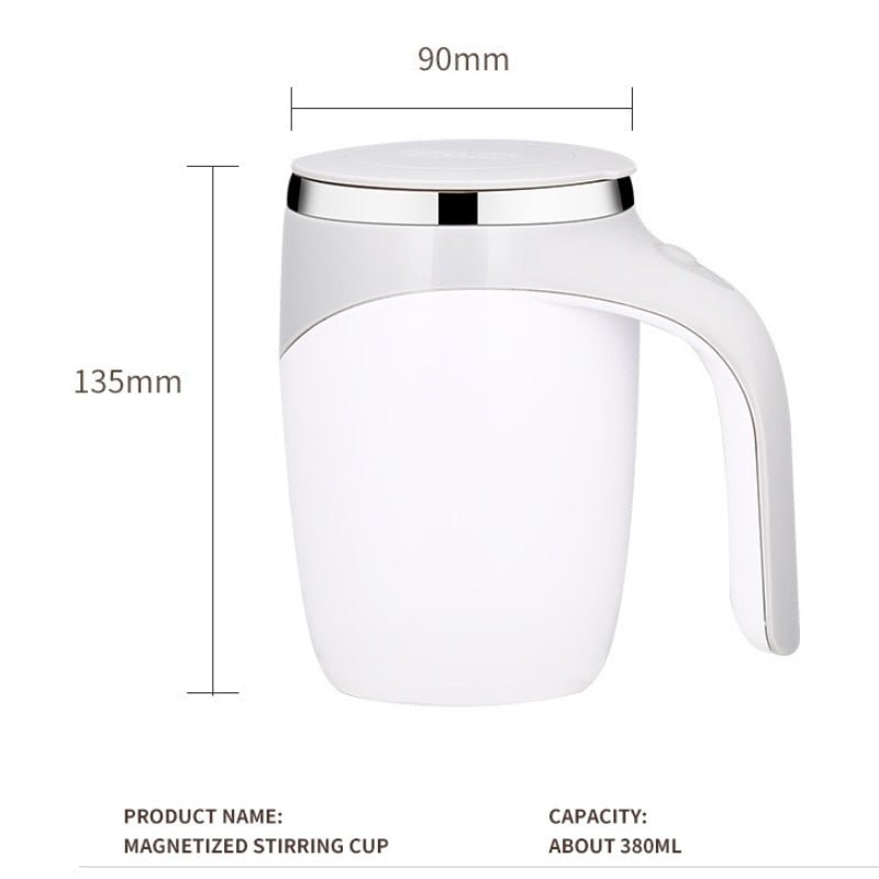 Lazy Coffee Stirring Cup Auto Cup Magnetic Rotating Electric Milk Cup Mark Cup 304 Stainless Steel Self Stirring Mixing Cup USB - DunbiBeauty, LLC