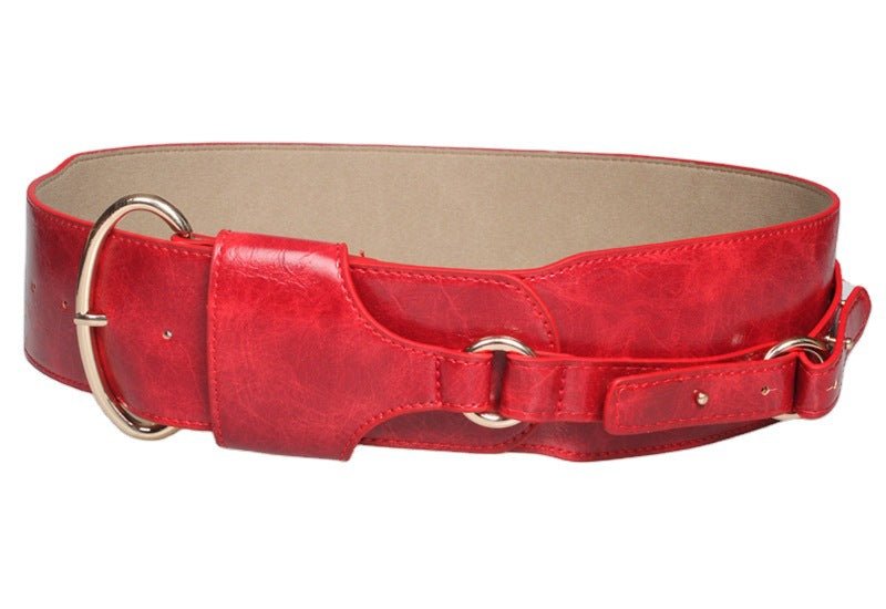 Leather Waist Belt with Latch - DunbiBeauty, LLC