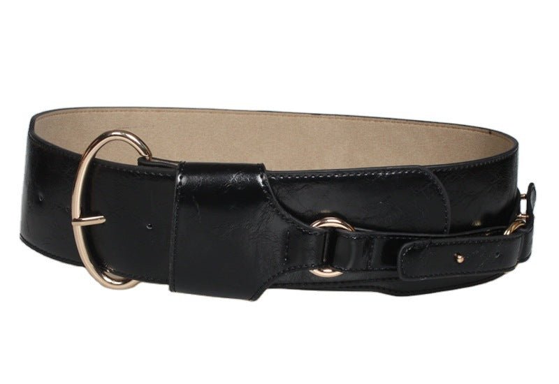 Leather Waist Belt with Latch - DunbiBeauty, LLC