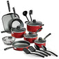 LEGENDARY-YES 18 Piece Nonstick Pots & Pans Cookware Set Kitchen Kitchenware Cooking NEW (RED) - DunbiBeauty, LLC