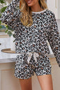 Leopard Long Sleeve Shorts Lounge Set - DunbiBeauty, LLC