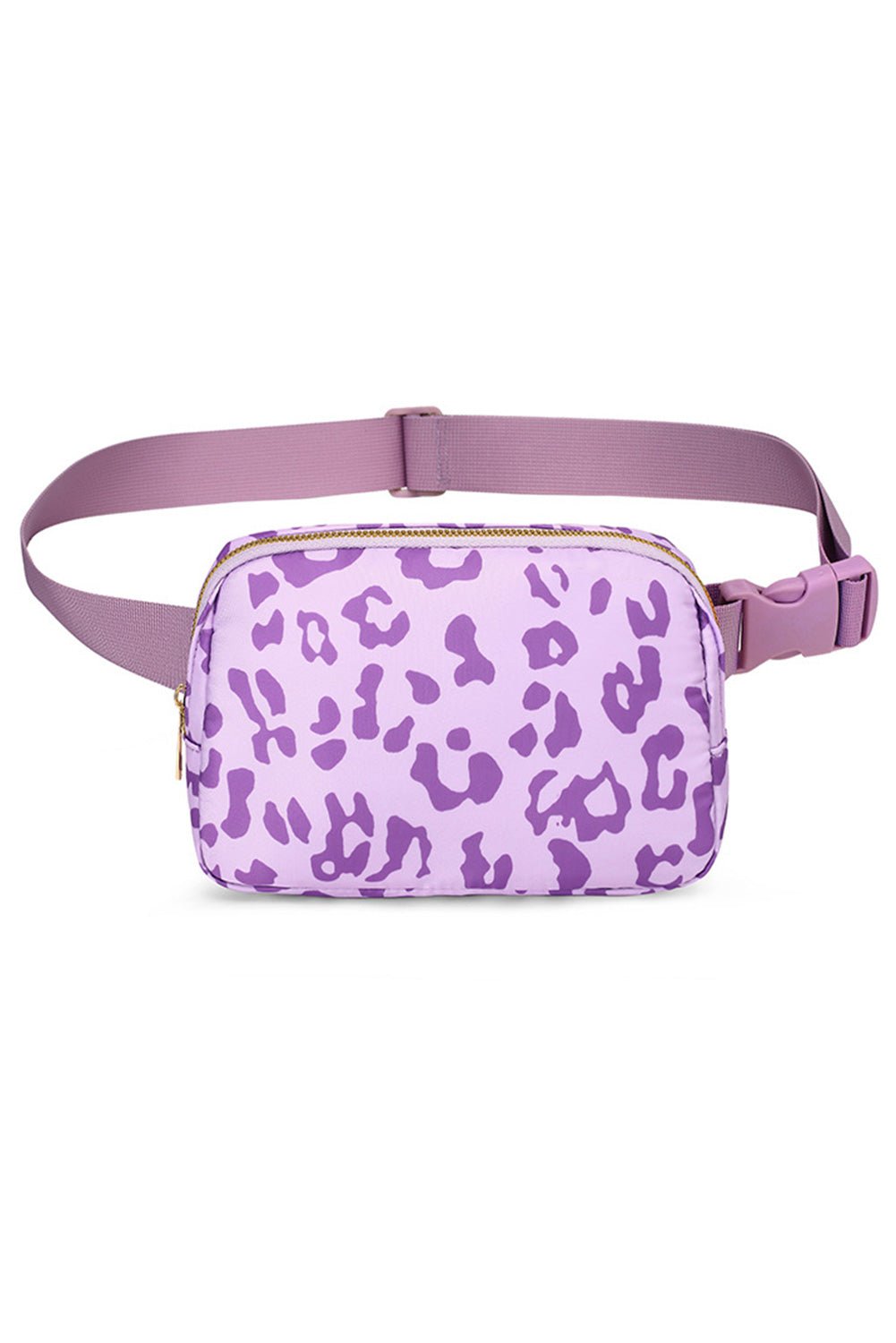 Leopard Print Buckle Canvas Waist Pack Belt Bag 20*5*14cm - DunbiBeauty, LLC