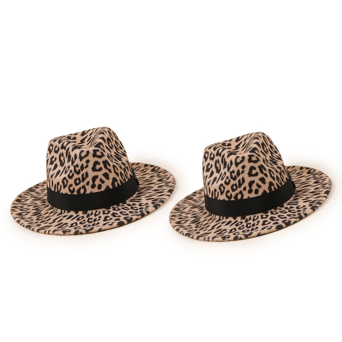 Leopard Print Jazz Fedora - DunbiBeauty, LLC