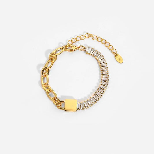 Lock Shape Luxury Bracelet - DunbiBeauty, LLC