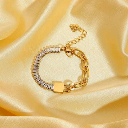 Lock Shape Luxury Bracelet - DunbiBeauty, LLC