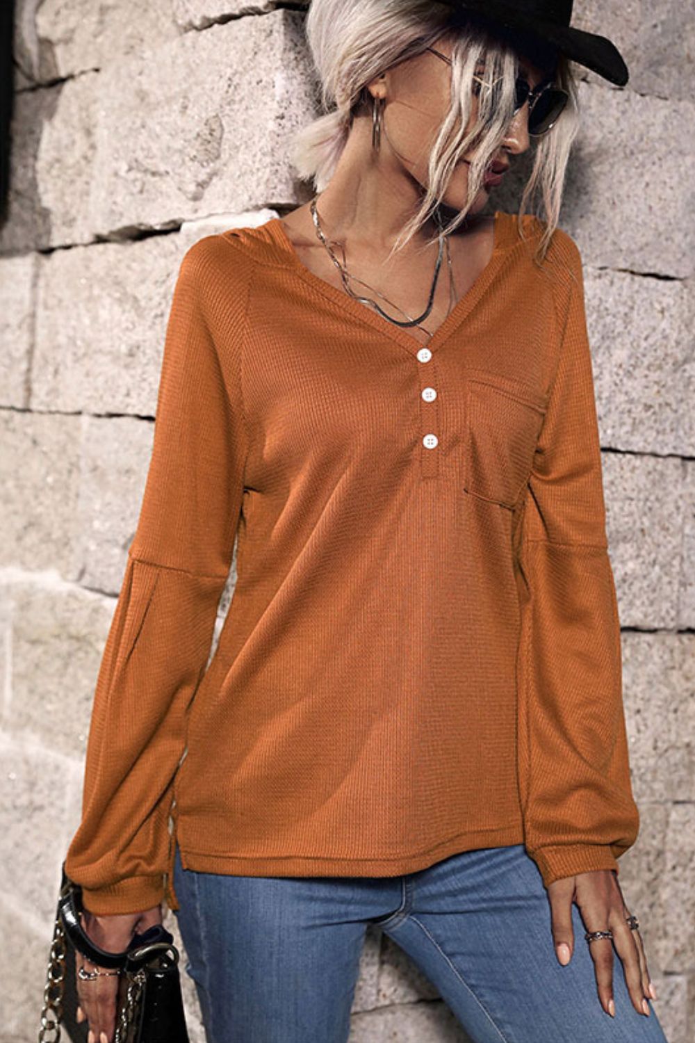 Long Sleeve High-Low Hoodie - DunbiBeauty, LLC