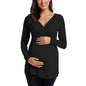 Long Sleeve Maternity Top for Nursing - DunbiBeauty, LLC