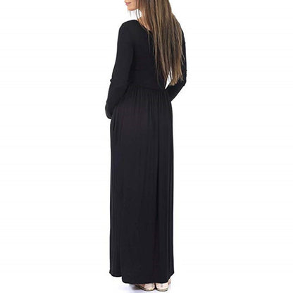 Long Sleeved Maternity Dress and Nursing - DunbiBeauty, LLC