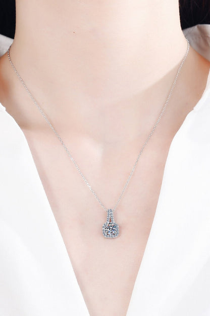 Look Amazing 2 Carat Moissanite Pendant Necklace - DunbiBeauty, LLC