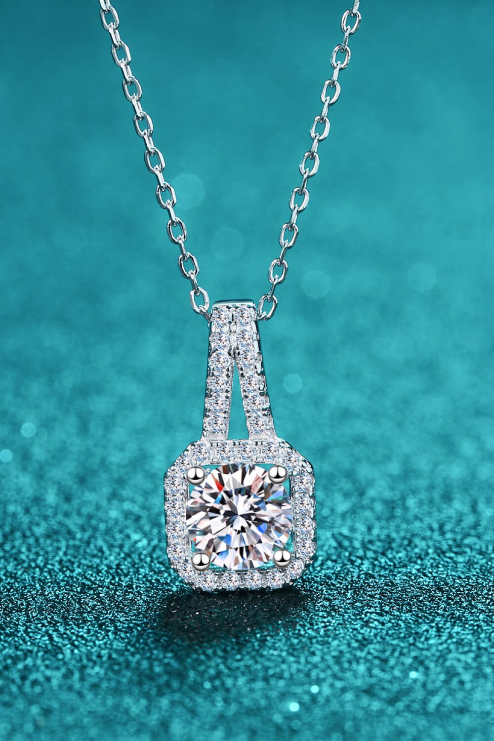 Look Amazing 2 Carat Moissanite Pendant Necklace - DunbiBeauty, LLC