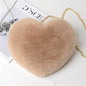 Love Bags For Women Plush Chain Shoulder Bags Valentine's Day Party Bag - DunbiBeauty, LLC