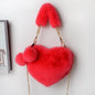 Love Bags Soft Plush Handbags Women Valentine's Day Party Bag - DunbiBeauty, LLC