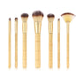 Makeup Brushes with Wood Handles 7 Pieces - DunbiBeauty, LLC