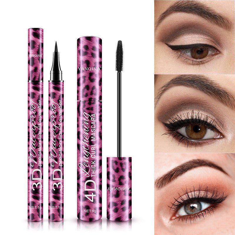 Makeup Red Leopard Eyeliner and Mascara Set - DunbiBeauty, LLC