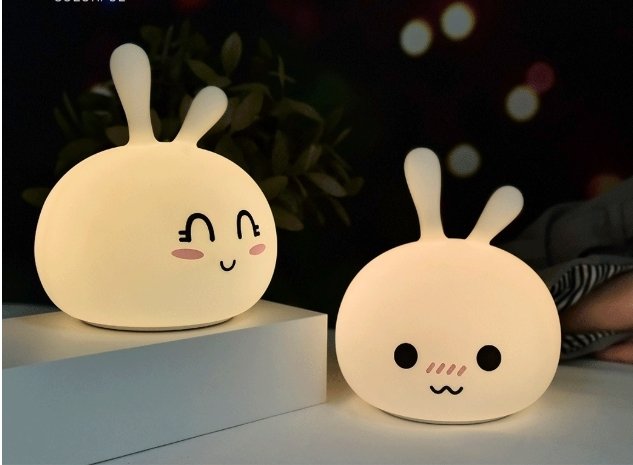 Marshmallow Bunny LED Night Light - DunbiBeauty, LLC