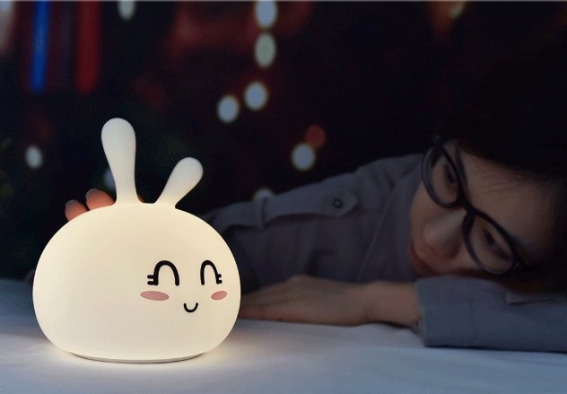 Marshmallow Bunny LED Night Light - DunbiBeauty, LLC