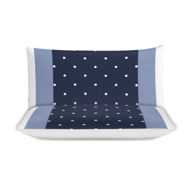 Polka Dot Stripe 3-Piece Bedding Set (1 Duvet Cover + 2 Pillowcase) SupDropshipping