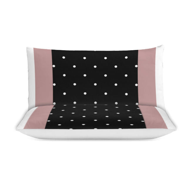 Polka Dot Stripe 3-Piece Bedding Set (1 Duvet Cover + 2 Pillowcase) SupDropshipping