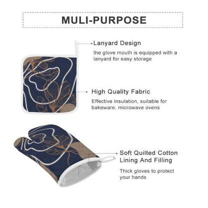 Oven Mitts and Pot Holders Sets(Set Of 4) SupDropshipping