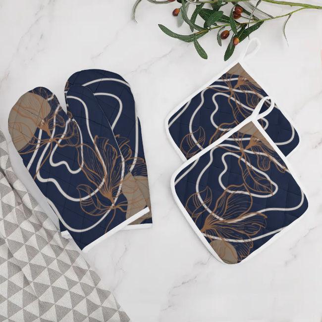 Oven Mitts and Pot Holders Sets(Set Of 4) SupDropshipping