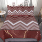 Red Geometric Galaxy 3-Piece Bedding Set (1 Duvet Cover + 2 Pillowcase) SupDropshipping