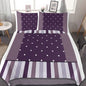 Polka Dot Stripe 3-Piece Bedding Set (1 Duvet Cover + 2 Pillowcase) SupDropshipping