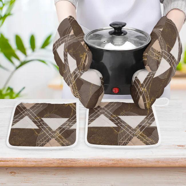 Oven Mitts and Pot Holders Sets(Set Of 4) SupDropshipping