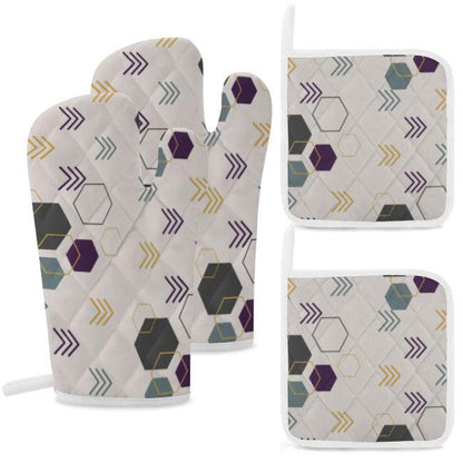 Oven Mitts and Pot Holders Sets(Set Of 4) SupDropshipping