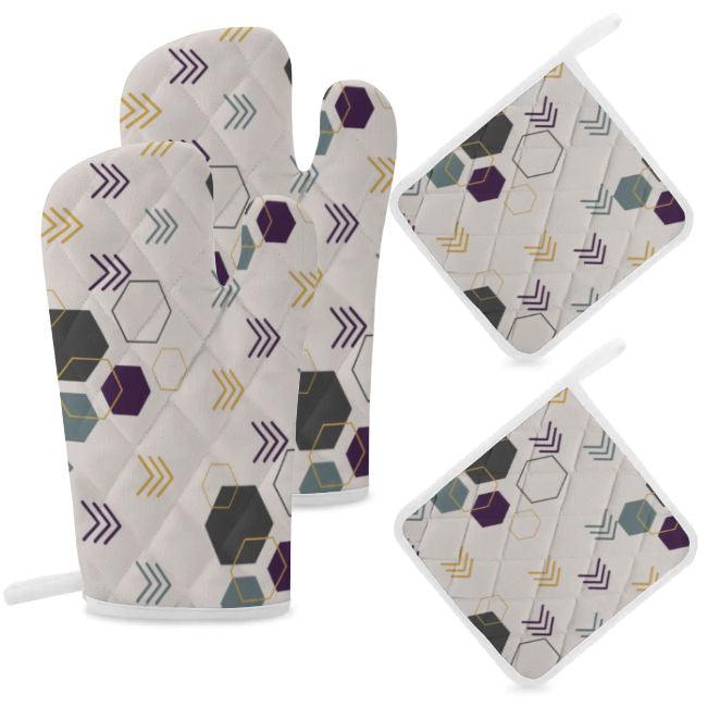 Oven Mitts and Pot Holders Sets(Set Of 4) SupDropshipping